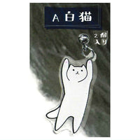 Felissimo Nekobu Hanging Cat Earrings [1.White]