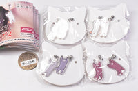 Felissimo Nekobu Hanging Cat Earrings [All 4 type set (Full Complete)]