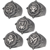 Transformers Rise of the Beasts Insignia Ring [All 5 type set(Full Complete)]