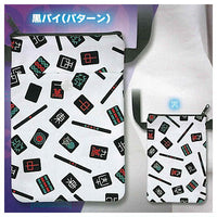 Mahjong Tile shoulder pouch [5.Black tile (pattern)]