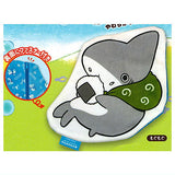 Odekake Child Shark fuwafuwa die-cut pouch [1.Mogumogu]