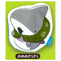 Odekake Child Shark fuwafuwa die-cut pouch [2.Omemekirakira]