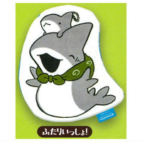 Odekake Child Shark fuwafuwa die-cut pouch [3.Futariissho!]