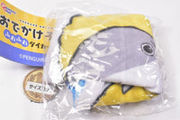 Odekake Child Shark fuwafuwa die-cut pouch [5.Ebifurai...?]