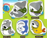 Odekake Child Shark fuwafuwa die-cut pouch [All 5 type set(Full Complete)]