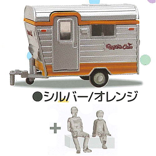 1/64PLUS Camping Trailer Registro Cuco Edition Part.2 [2.Silver/Orange]