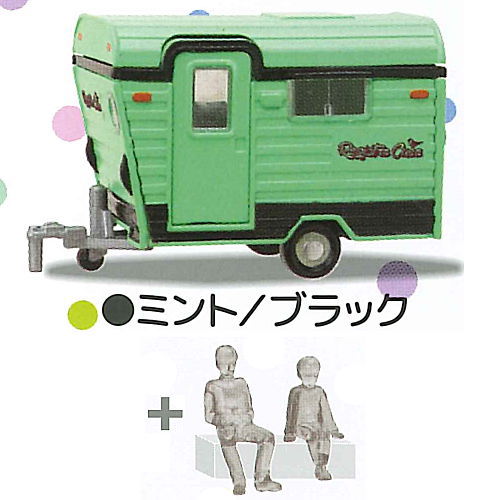 1/64PLUS Camping Trailer Registro Cuco Edition Part.2 [3.Mint/Black]