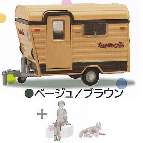 1/64PLUS Camping Trailer Registro Cuco Edition Part.2 [6.Beige/Orown]