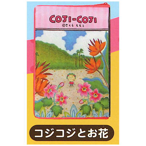 COJI-COJI Comic style pouch [5.COJI-COJI and Flowers]