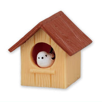 Shimaenaga and birdhouse [1.Shimaenaga and Brown covered birdhouse]