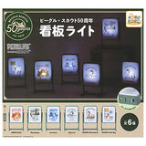 Snoopy PEANUTS Beagle Scout 50th Anniversary Signboard Light [All 6 type set(Full Complete)]