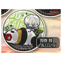 Pita! Deforme Jujutsu Kaisen Ending Can Badge [7.Toge Inumaki & Panda]