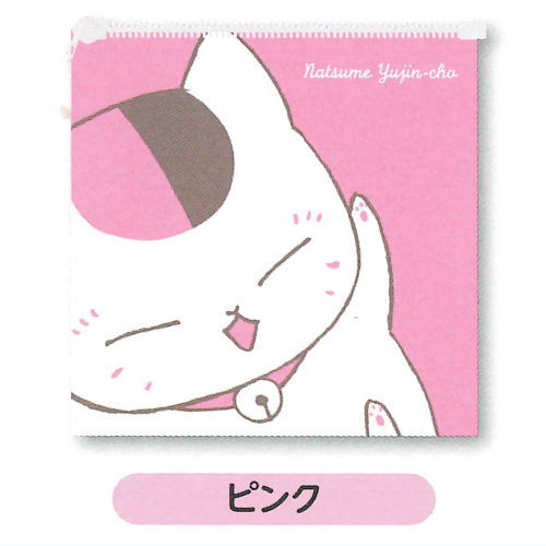 Natsume Yuujinchou pastel color square pouch [3.Pink]