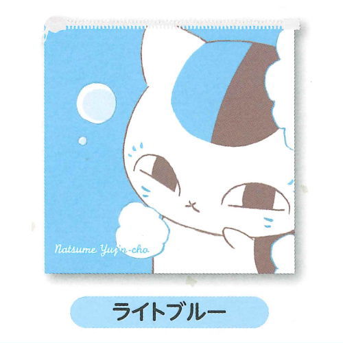 Natsume Yuujinchou pastel color square pouch [4.Light blue]