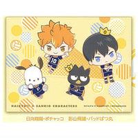 Haikyu!! x Sanrio Characters Luncheon mat [1.Shoyo Hinata Pochacco Tobio Kageyama Bad Badtz-Maru]