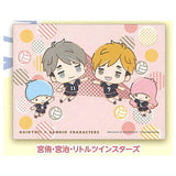 Haikyu!! x Sanrio Characters Luncheon mat [6.Atsumu Miya Little Twin Stars Osamu Miya Little Twin Stars]