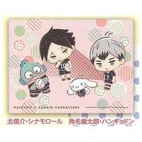 Haikyu!! x Sanrio Characters Luncheon mat [7.Shinsuke Kita Cinnamoroll Rintaro Suna Hangyodon]