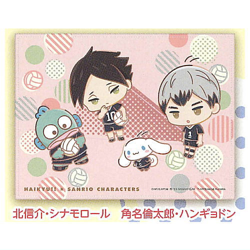 Haikyu!! x Sanrio Characters Luncheon mat [7.Shinsuke Kita Cinnamoroll Rintaro Suna Hangyodon]