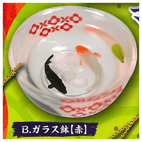 Japanese taste Fishbowl mascot Part.3 [2.Glass bowl (red)]