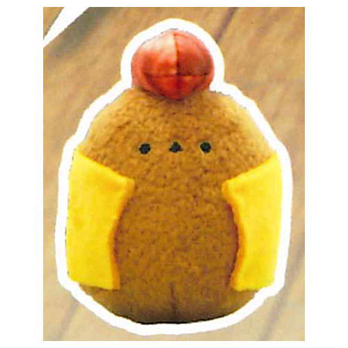 Artuniv Techni Colour Boku, shimaenaga. Yankee onigiri Plush mascot Part.2 [2.Yakionigiri (wiener)]