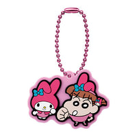 Crayon Shin-chan x Sanrio Characters Special Rubber Mascot [1.Nene-chan x My Melody]