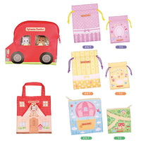 Sylvanian Families Odekake Pouch & Tote Bag Part.2 [All 5 type set(Full Complete)]