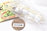 Hocklebyi Piyomame Mascot Ball Chain [4.Endomame (white)]