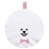 Manmaru Bichon Frize Plush Bag & Towel [3.Marumoko towel (smile)]