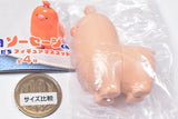 Ushihito's Gyoniku sausage-kun and friends figure mascot [2.Pork sausage-kun]