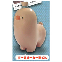 Ushihito's Gyoniku sausage-kun and friends figure mascot [2.Pork sausage-kun]