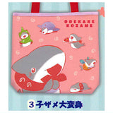 Odekake Child Shark Odekake tote bag with zipper [3.Kozamedaihenshin]