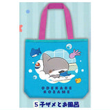 Odekake Child Shark Odekake tote bag with zipper [5.Kozametoofuro]