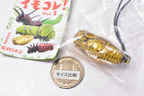 Capsule Q Museum Imokore! Japanese Caterpillar Strap Collection Vol.5 [5.Idea leuconoe (golden pupa)]