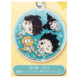 Haikyu!! x Sanrio Characters Acrylic Key Chain [3.Toru Oikawa Kuromi Hajime Iwaizumi We Are Dinosaurs!]