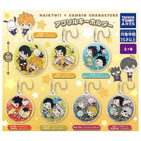 Haikyu!! x Sanrio Characters Acrylic Key Chain [All 7 type set(Full Complete)]