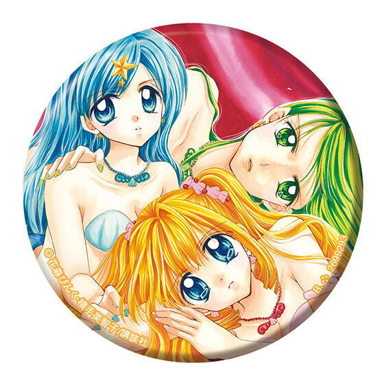 Mermaid Melody Pichi Pichi Pitch Capsule can badge collection [3.Lineup C]