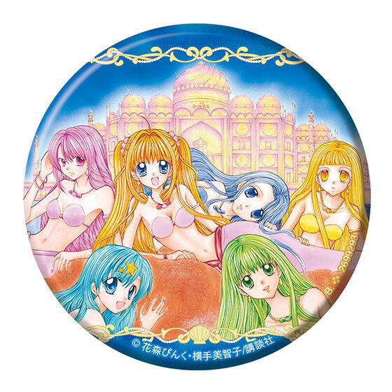Mermaid Melody Pichi Pichi Pitch Capsule can badge collection [4.Lineup D]