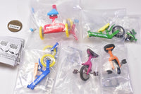 Movable! Die-cast! Tricycle & Motorcycle & Unicycle Mascot [All 5 type set(Full Complete)]