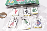 Mahjong tile metal charm [All 6 type set(Full Complete)]