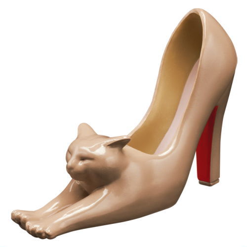 Tsutomu Funabashi high heels cat [3.Beige]