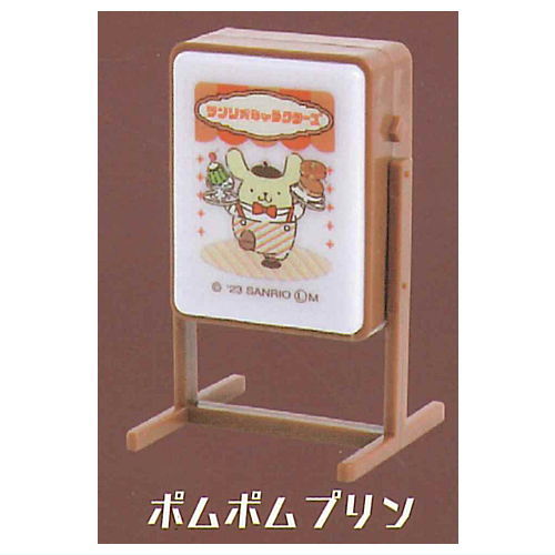 Sanrio Characters Cafe Miniature Sign Light [5.Pompompurin]