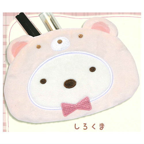 Sumikkogurashi fuwafuwa face pouch [1.Shirokuma]