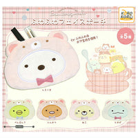 Sumikkogurashi fuwafuwa face pouch [All 5 type set(Full Complete)]