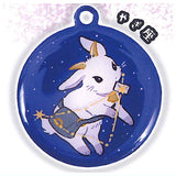 Rabbit constellation metal keychain [10.Capricorn]