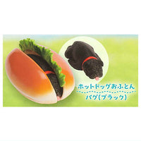 Animal Attraction Oishiiofuton tenkomori [7.Hot dog ofuton Pug (black)]