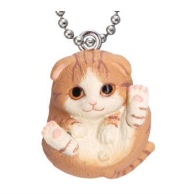 Manmaru Animals Manmaru cat Mascot Popular Cat daishugo! [1.Scottish fold (red tabby)]