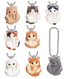 Manmaru Animals Manmaru cat Mascot Popular Cat daishugo! [All 8 type set(Full Complete)]