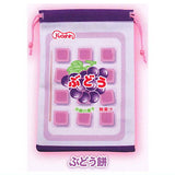 Kyoushin seika Sakuranbo Mochi Kinchaku Pouch [3.Grape mochi]