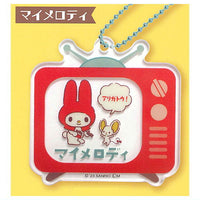 Sanrio Characters Fancy Retro TV Type Acrylic Key Chain [1.My Melody]