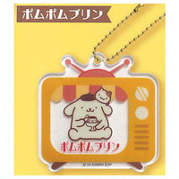 Sanrio Characters Fancy Retro TV Type Acrylic Key Chain [3.Pompompurin]